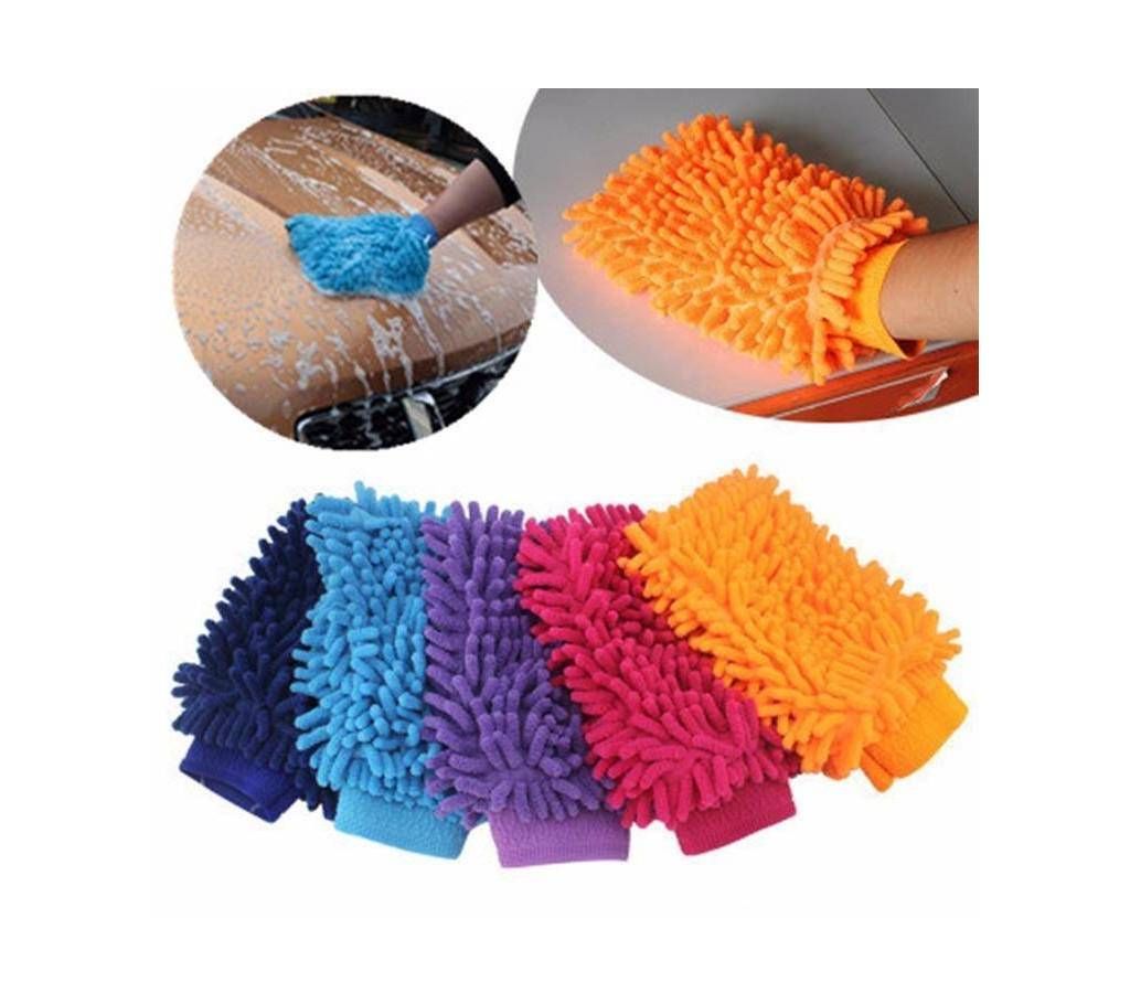 Microfiber Cleaning Gloves Wash and Dust Mitt - 5 Pcs