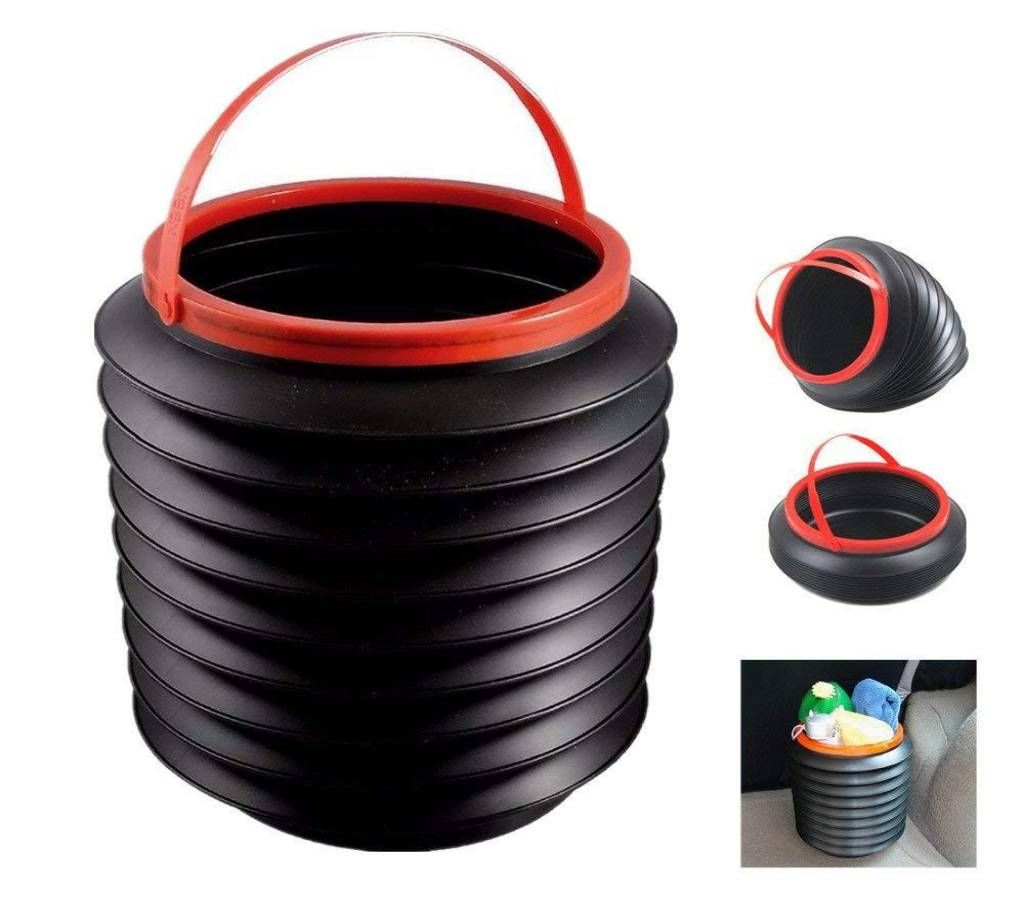 Folding Bucket, Car Trash Barrel Can Bin Storage, Multifunction Folding Bucket Magic Container 4L