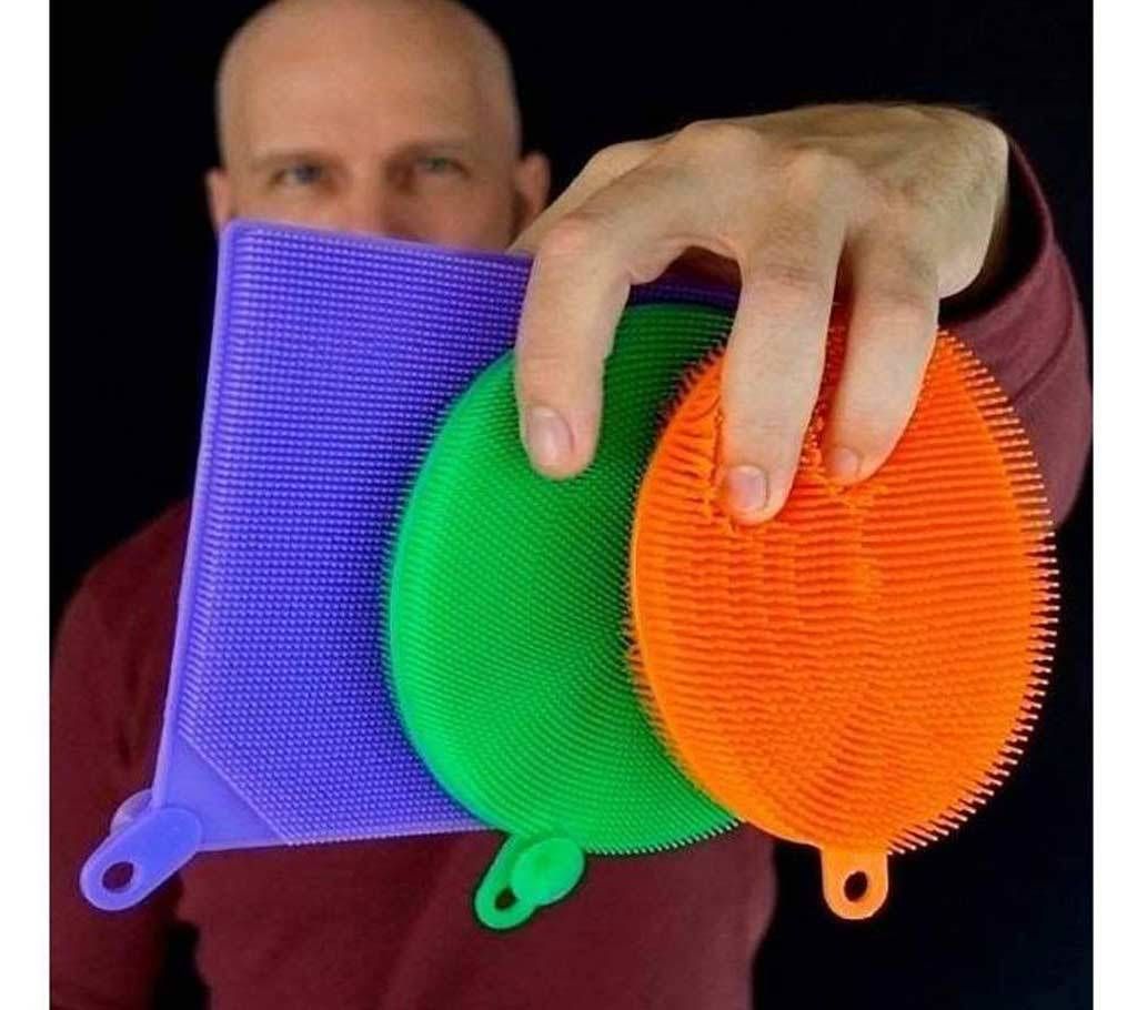 anti bacterial dish washing silicon brush 