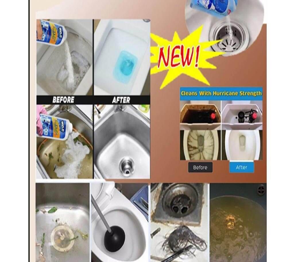 Besin sink toilet block cleaning powder