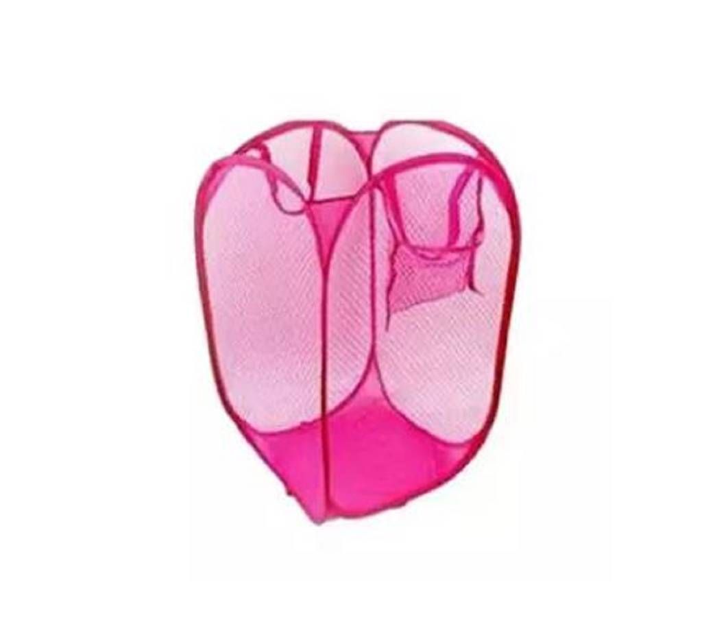 Washing Fold-able Laundry Basket - Pink