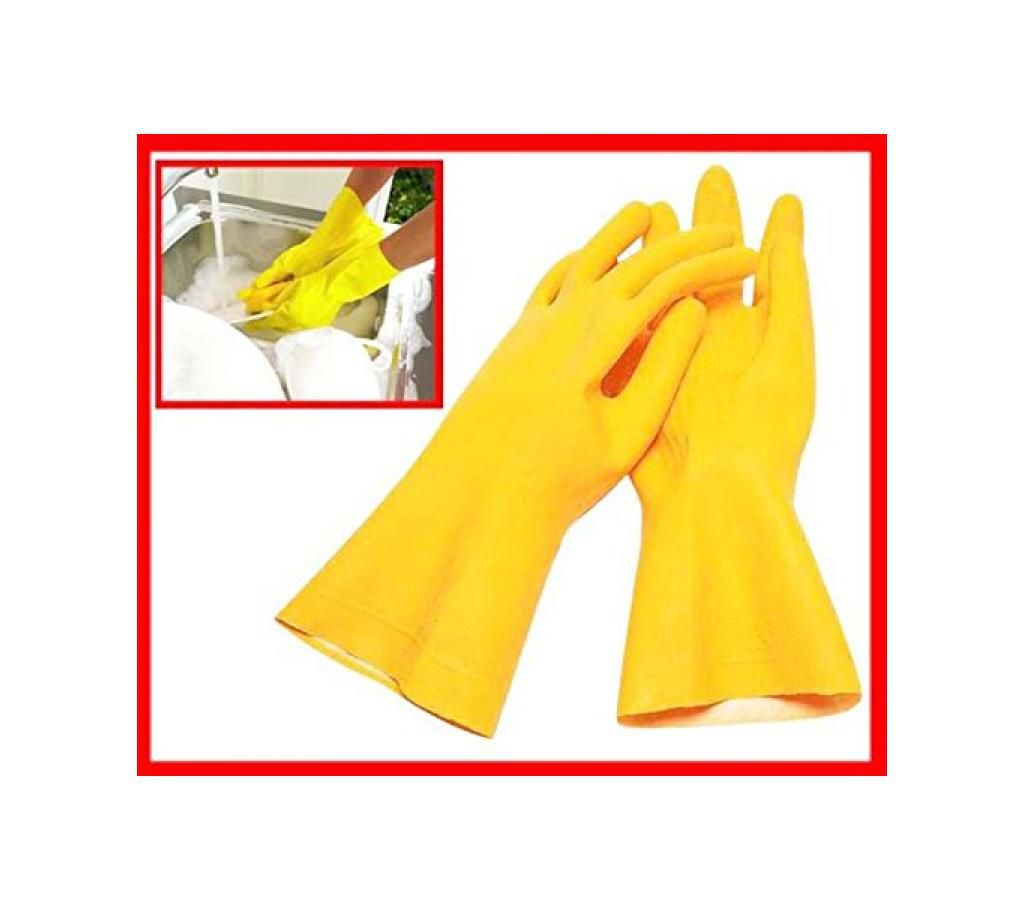Cleaning Rubber Hand Gloves, Kitchen,Washing Toilet Cleaning,Garden (2 Pc)