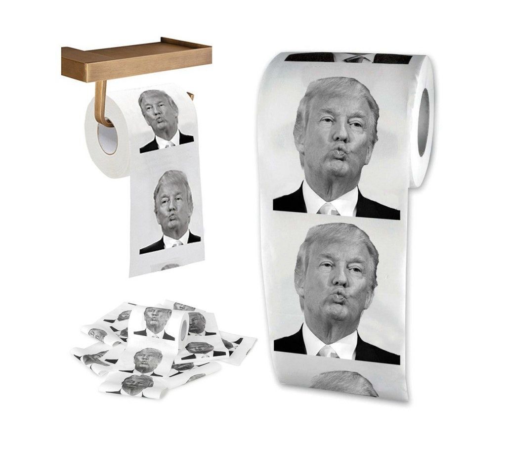  Funny Toilet Paper Donald Trump  Gift Prank Joke