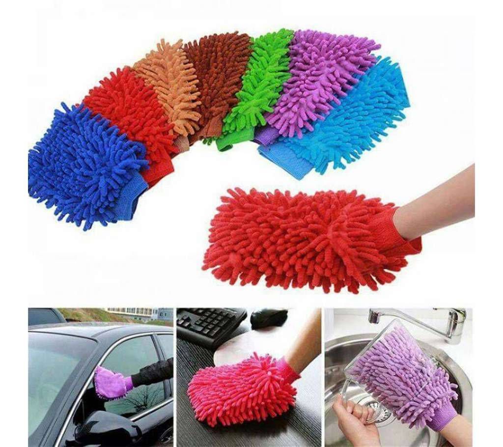 Microfiber dust cleaning gloves - 1 pieces 