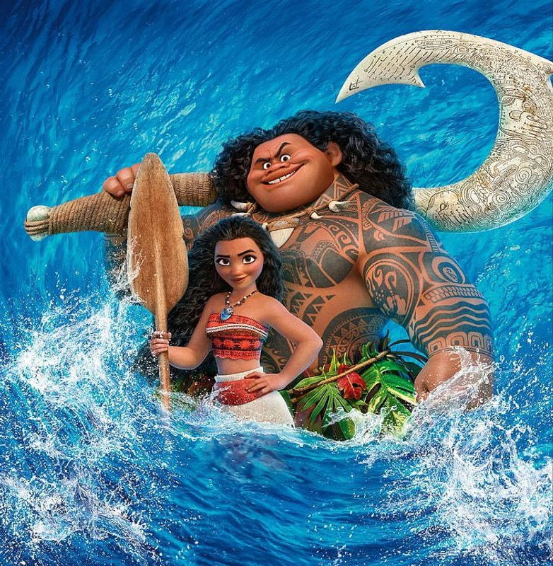 Disney Animation Moana Matte Finish Poster Photographic Paper  (12 inch X 18 inch)