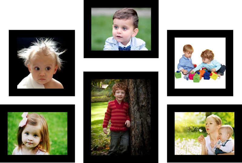 SWADESI STUFF MDF Personalized, Customized Gift Best Friends Reel Photo Collage gift for Friends, BFF with Frame, Birthday Gift,Anniversary Gift  (Black, 6 Photo(s), 3 frame : 4x6 inch, 2 frame : 5x5 inch, 1 frame : 6x8 inch)