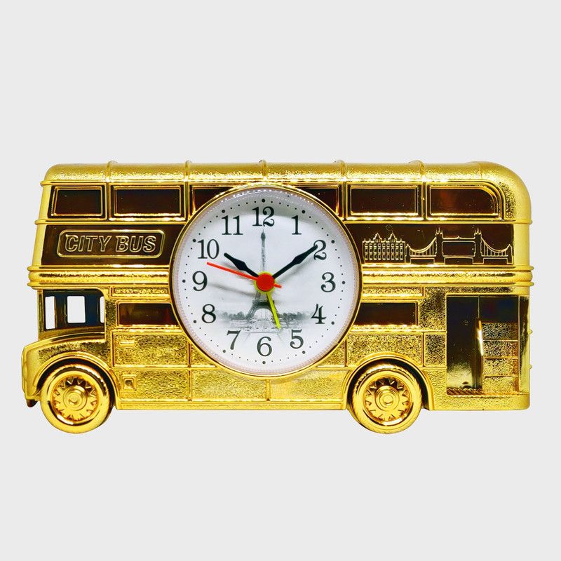 PaxMore Analog Golden Clock