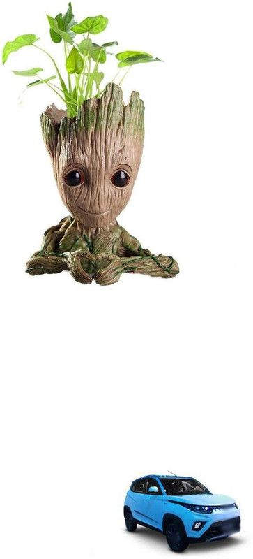 PRTEK Guardians of The Galaxy Baby Groot Multi Purpose Flower Pot/Pen Stand 116 Decorative Showpiece - 8 cm  (Plastic, Multicolor)