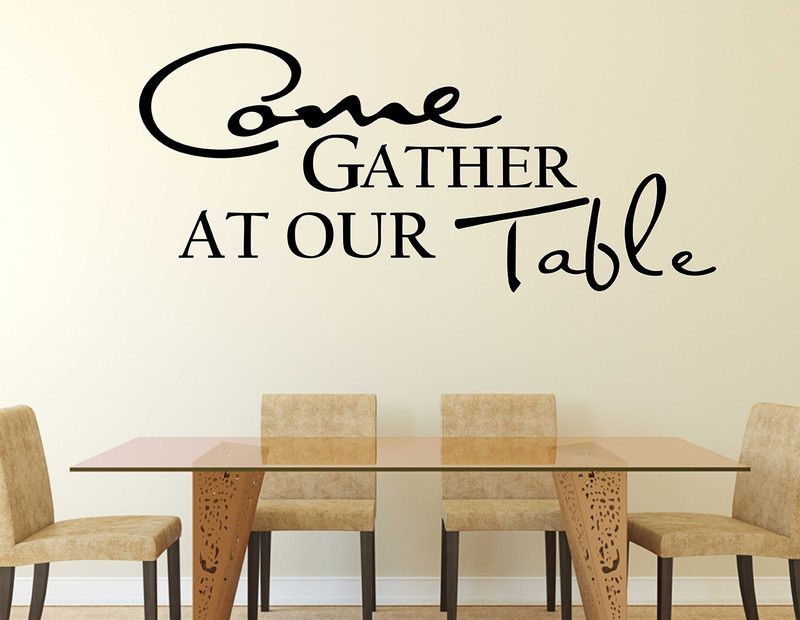 WALLSTICK 45 cm Beautiful Family Quote Dinning Hall Wallsticker Self Adhesive Sticker  (Pack of 1)