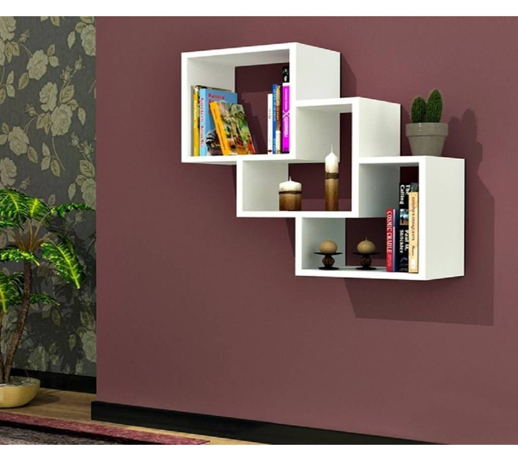 Tripple Square Hanging wall shelf 