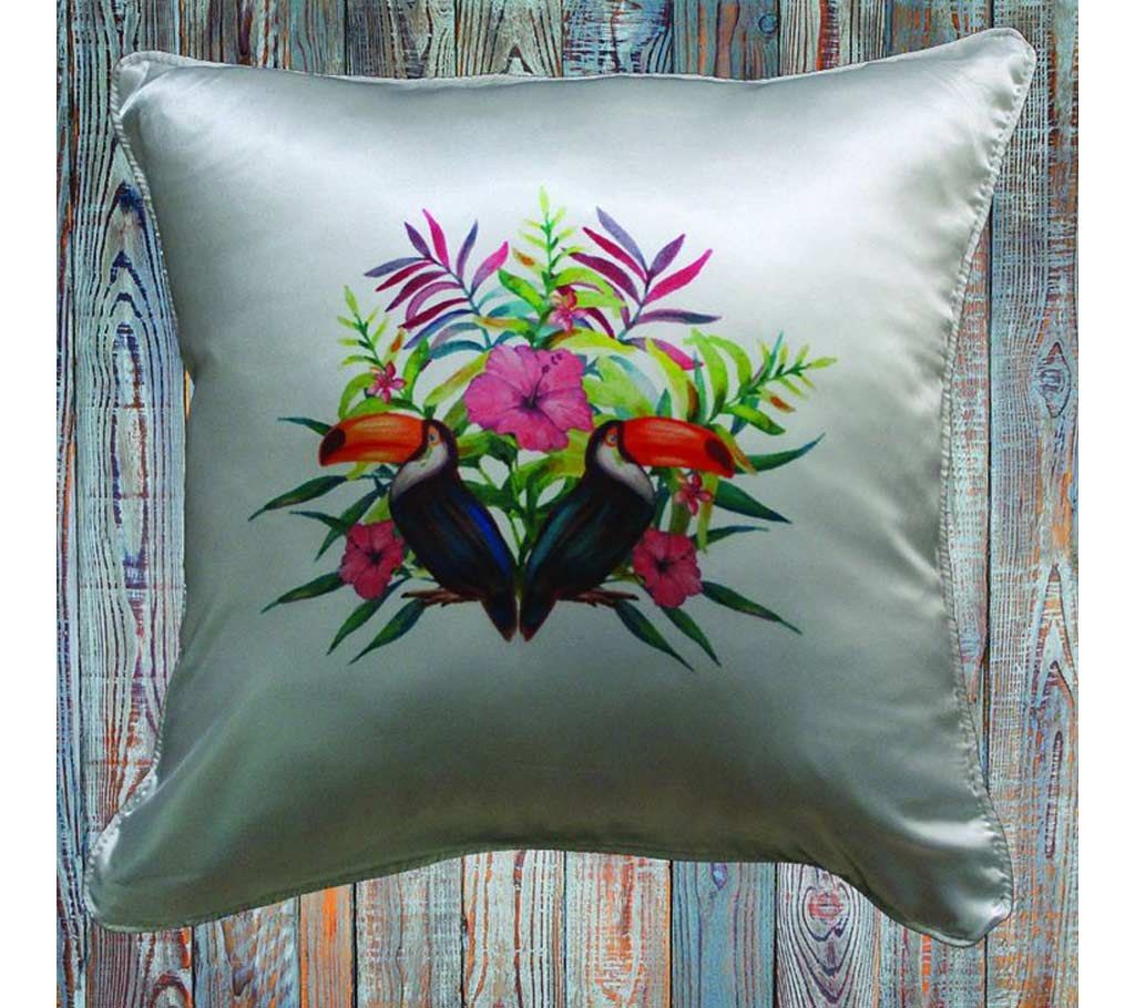 Couple Bird printed cushion cover 