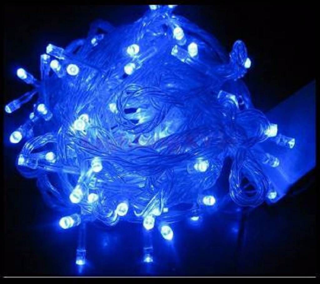 Blue color LED fairy light.