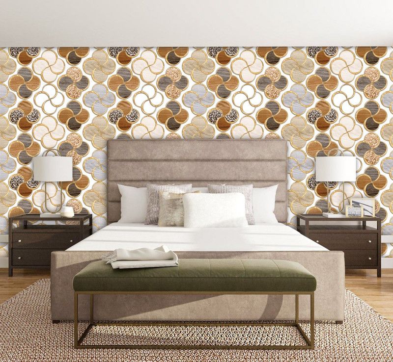 BPDESIGNSOLUTION Floral & Botanical Multicolor Wallpaper  (244 cm x 41 cm)