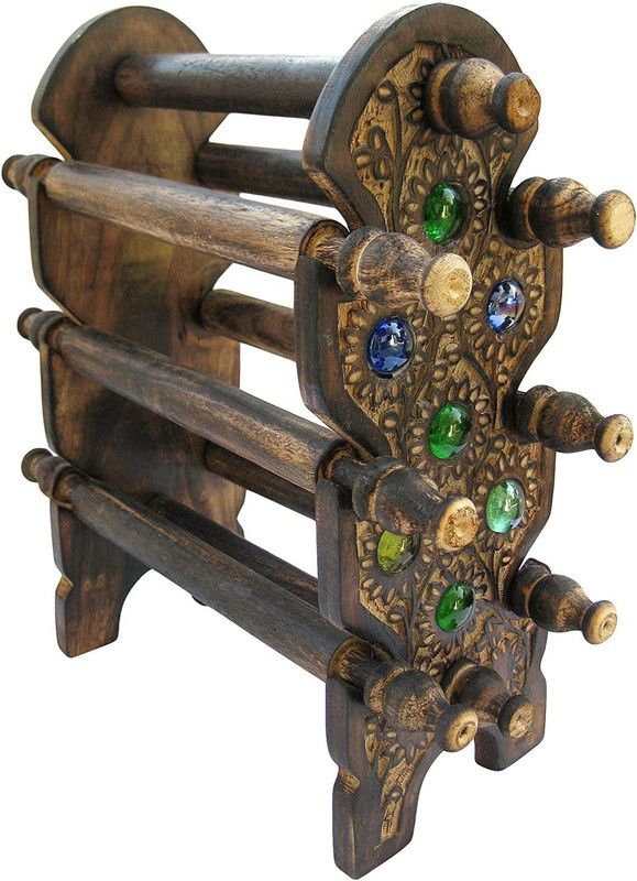 Lookee Shopee Decorative Showpiece - 21 cm  (Wood, Brown)