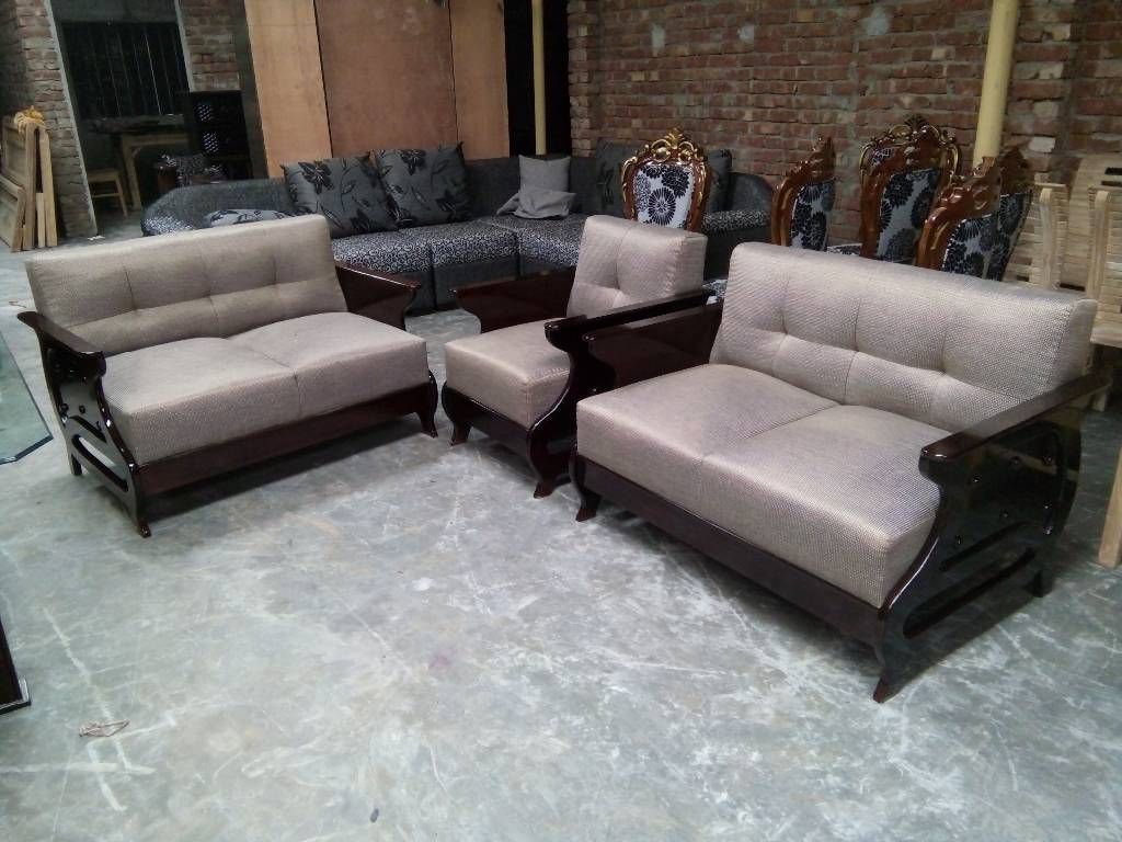 MALAYSIAN PROCESS Wood Slim Sofa Set (2+2+1): Model SA 41