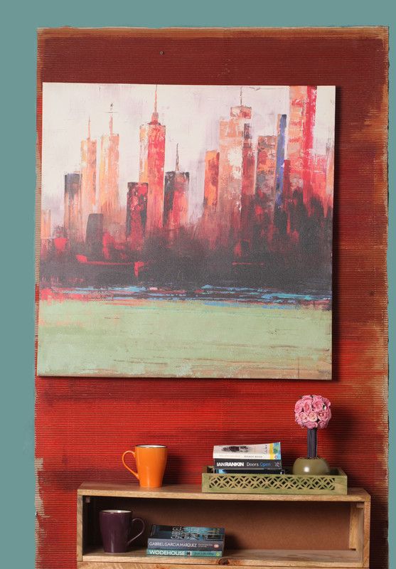 Artista Oasis In Concrete Jungle Le Canvas Painting Canvas 31.5 inch x 31.5 inch Painting  (Without Frame)