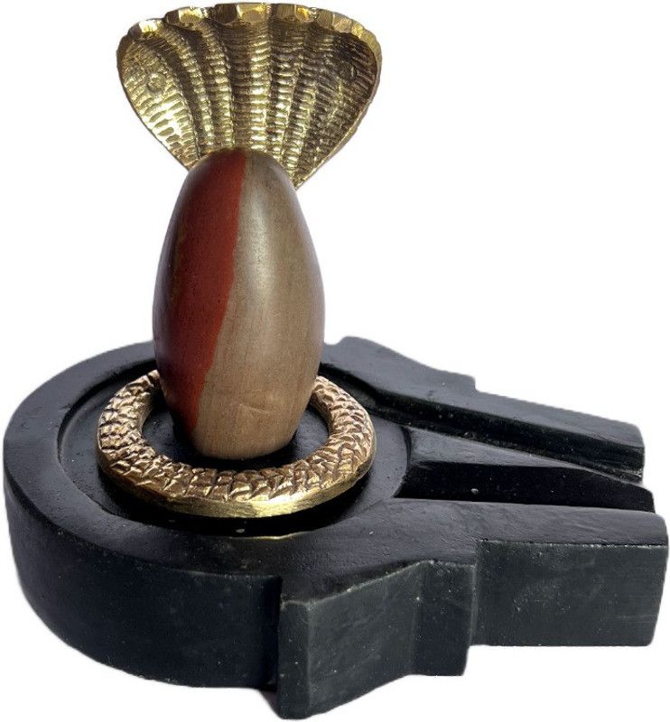 Shree Harishankar shivling art Decorative Showpiece - 10 cm  (Stone, Multicolor)