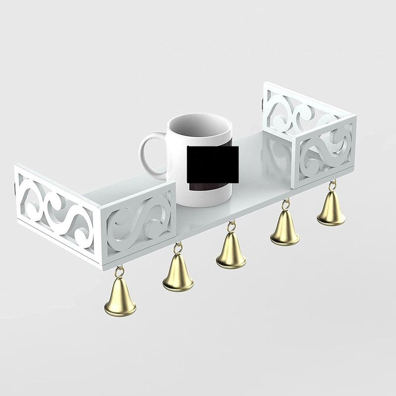 M A Enterpises MDF (Medium Density Fiber) Wall Shelf  (Number of Shelves - 1, White)