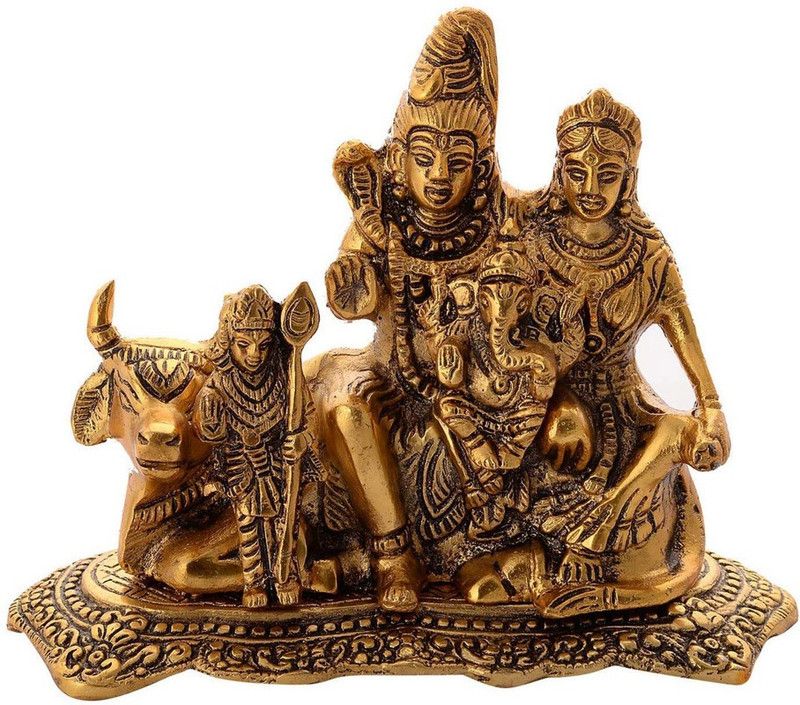 avenew Showpiece Decorative Table Top Figurine for Living Room Office Bedroom DECOR Decorative Showpiece - 14 cm  (Aluminium, Gold)