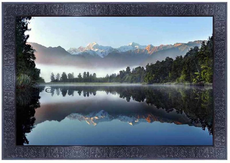 pnf Landscape hand painting scenery art Wood Frames with Acrylic Sheet (Glass)27777 Digital Reprint 10 inch x 14 inch Painting  (With Frame)
