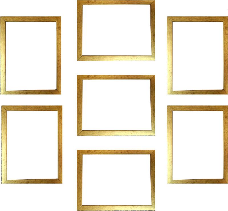 SUNINOW Wood Personalized, Customized Gift Best Friends Reel Photo Collage gift for Friends, BFF with Frame, Birthday Gift,Anniversary Gift Wall  (Gold, 7 Photo(s), 7 x 5 inch)