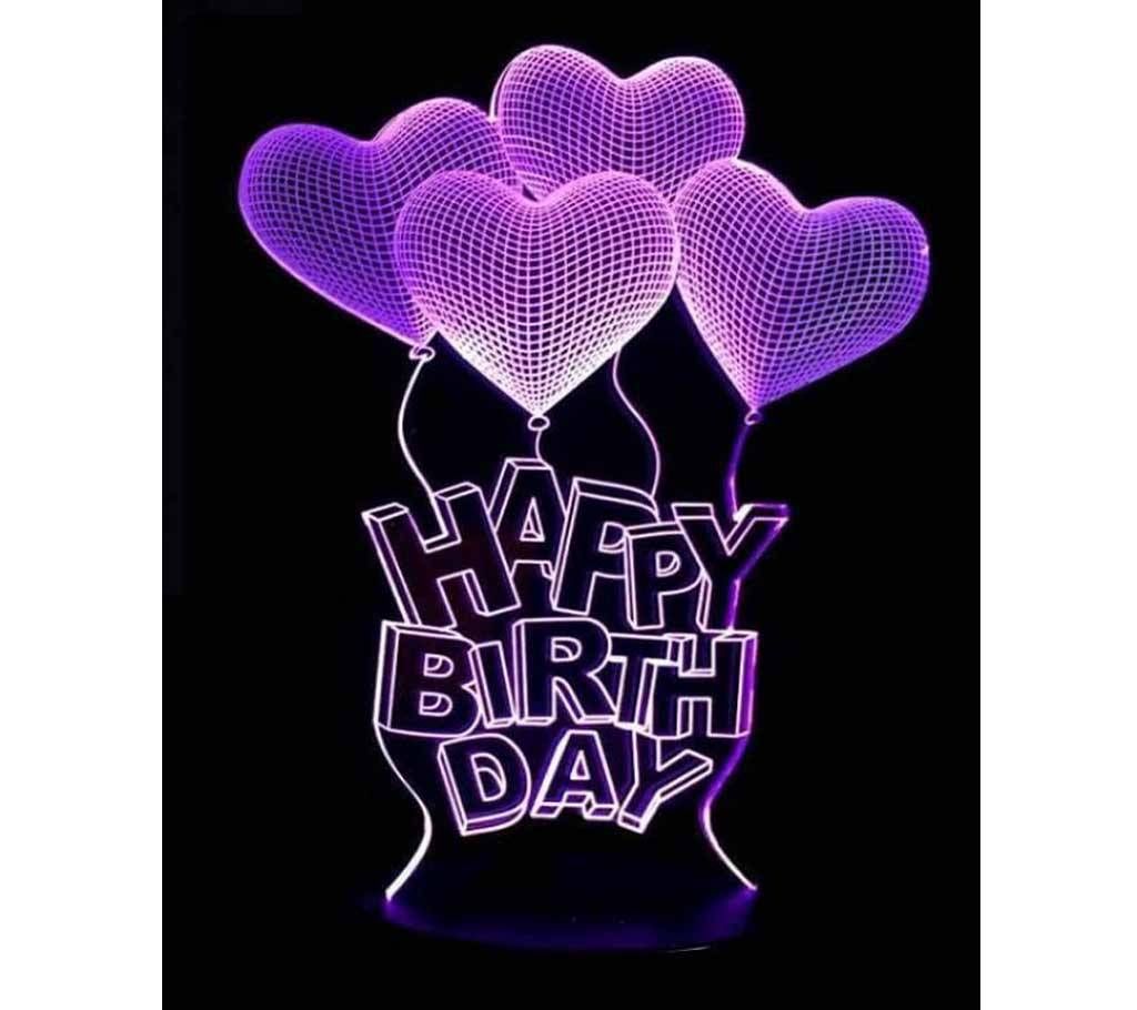 Beautiful LED Lamp - 13 - Happy Birthday