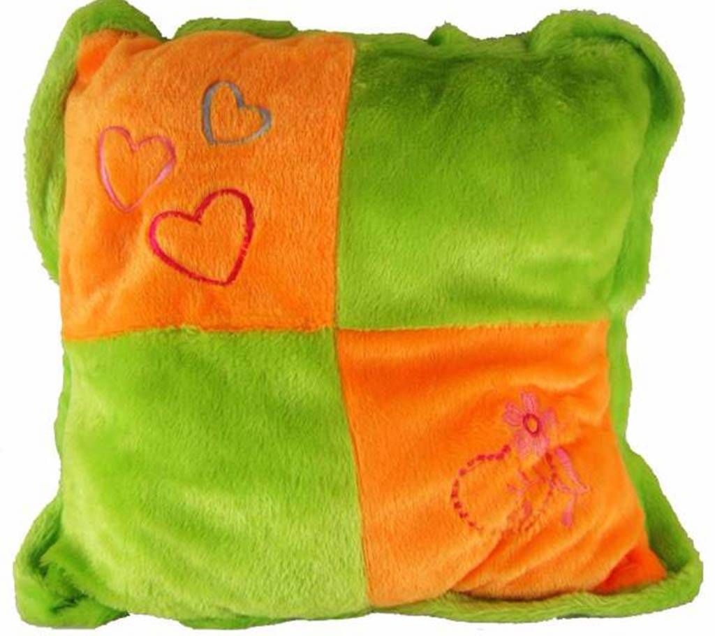 Green orange cushion