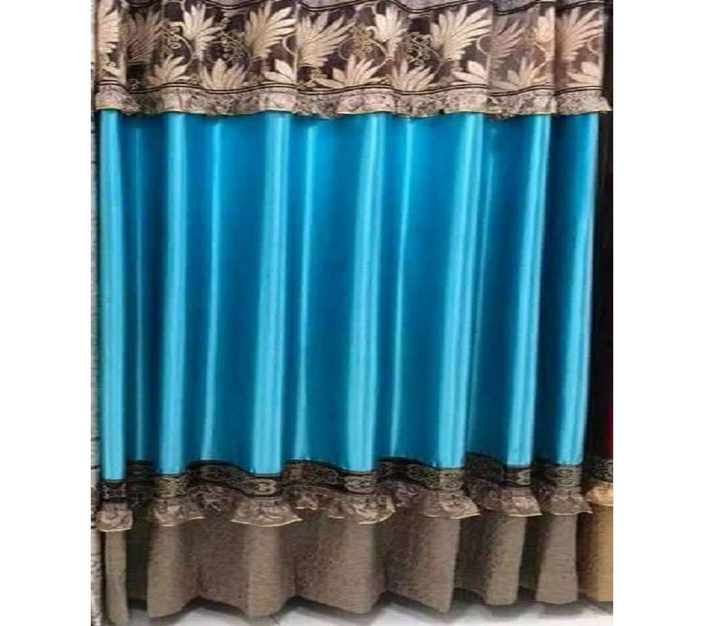 Tissue and Shatin Fabric Curtain (Single Piece)