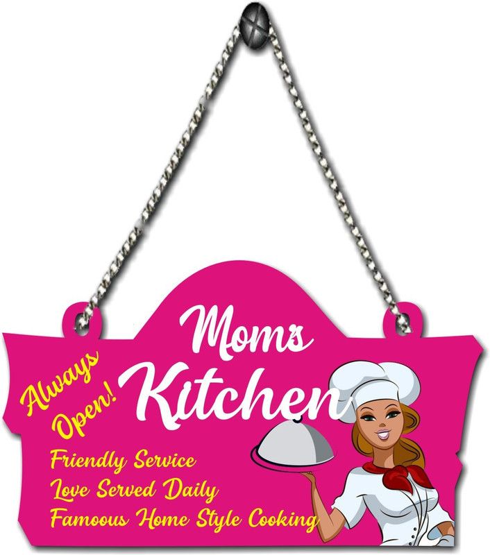 2 O'Clock KITCHEN WALL HANGING-023  (Multicolor)