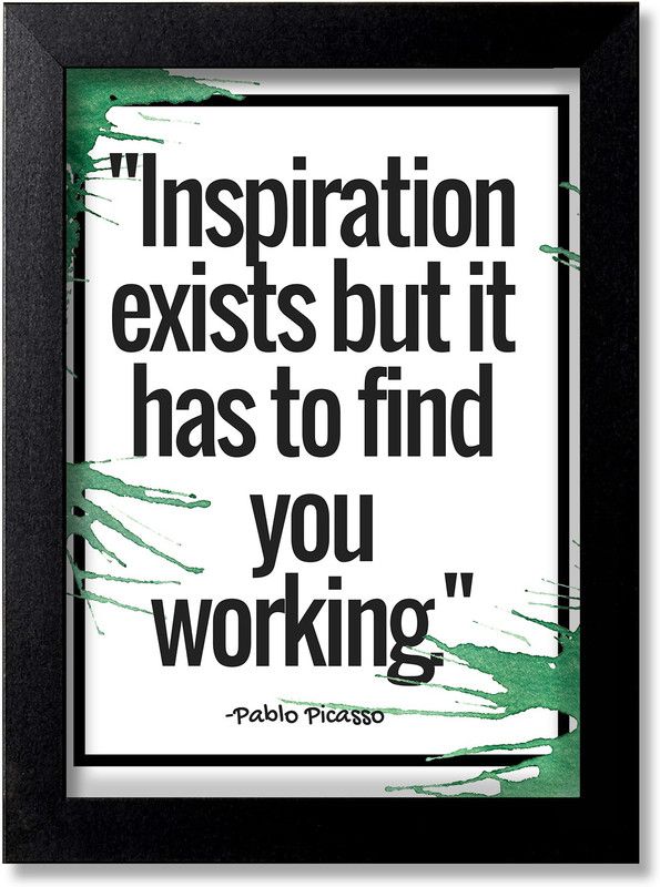 Blue Nexus Motivational Quote Inspirational Quote Room Poster Wall Poster with Wall Frame Wall Stickers Room Art Poster_FBNWPQ271 Digital Reprint 12 inch x 9 inch Painting  (With Frame)