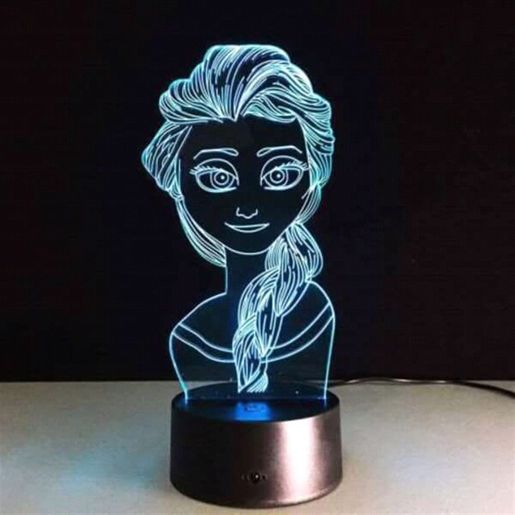 Girl Remote Control 3D Lamp