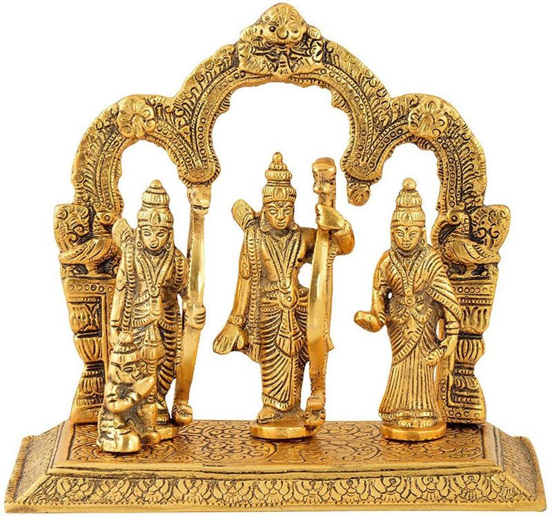 Pinkcity Xpress Showpiece Decorative Table Top Figurine for Living Room Office Bedroom DECOR Decorative Showpiece - 20 cm  (Aluminium, Gold)