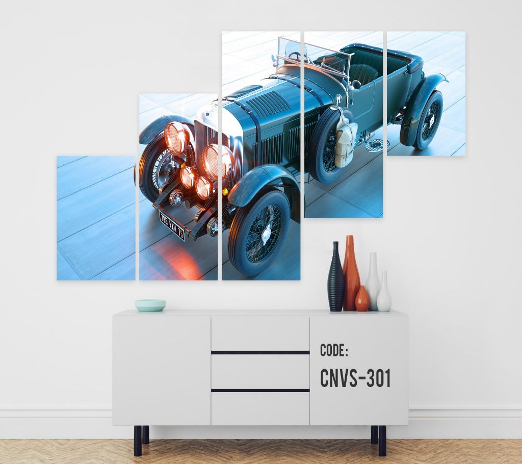 CNVS-301 Old Model Car Wall Canvas Art Prints 78 inch x 48 inch