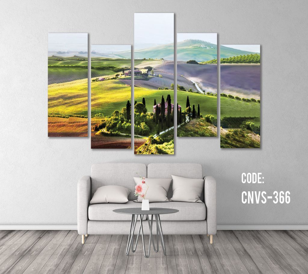 CNVS-366 Beautifull Village Wall Canvas Art Prints 96 inch x 48 inch