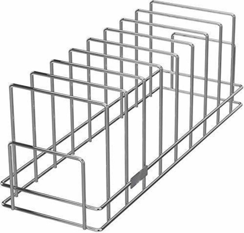 YYPM Stainless Steel Dish Stand Rack Steel Wall Shelf  (Number of Shelves - 10, Steel)