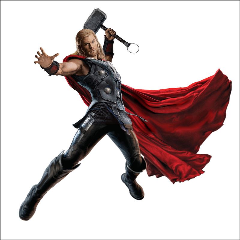 Crown Decals 58 cm Thor Wall Sticker (Covering Area ::58 x 58) Self Adhesive Sticker  (Pack of 1)