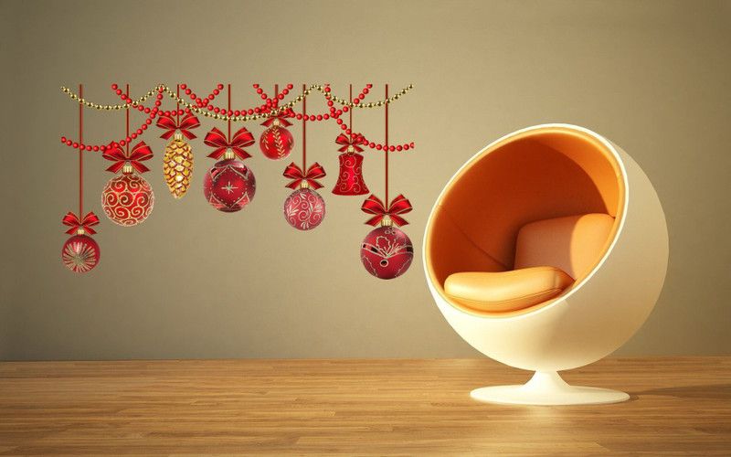 AK WALL STICKERS 60 cm DECORETIVE BELL Self Adhesive Sticker  (Pack of 1)