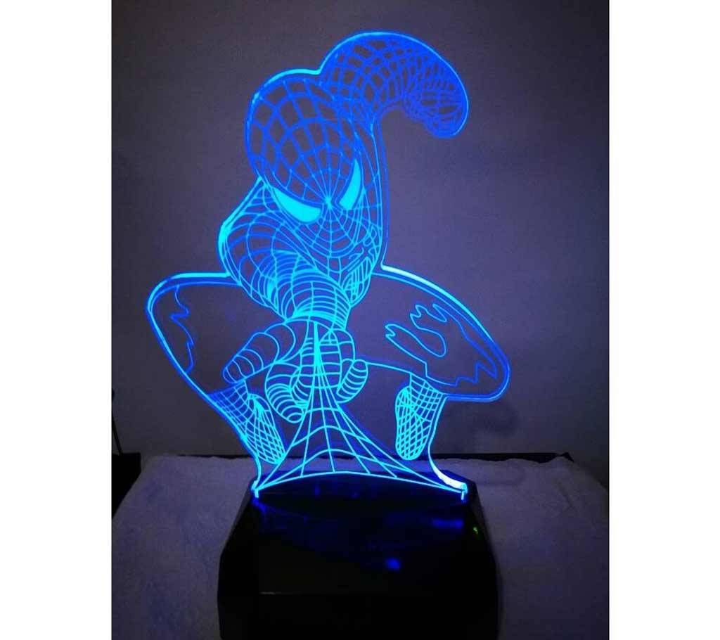 Creative 3D LED Spider man Lamp 
