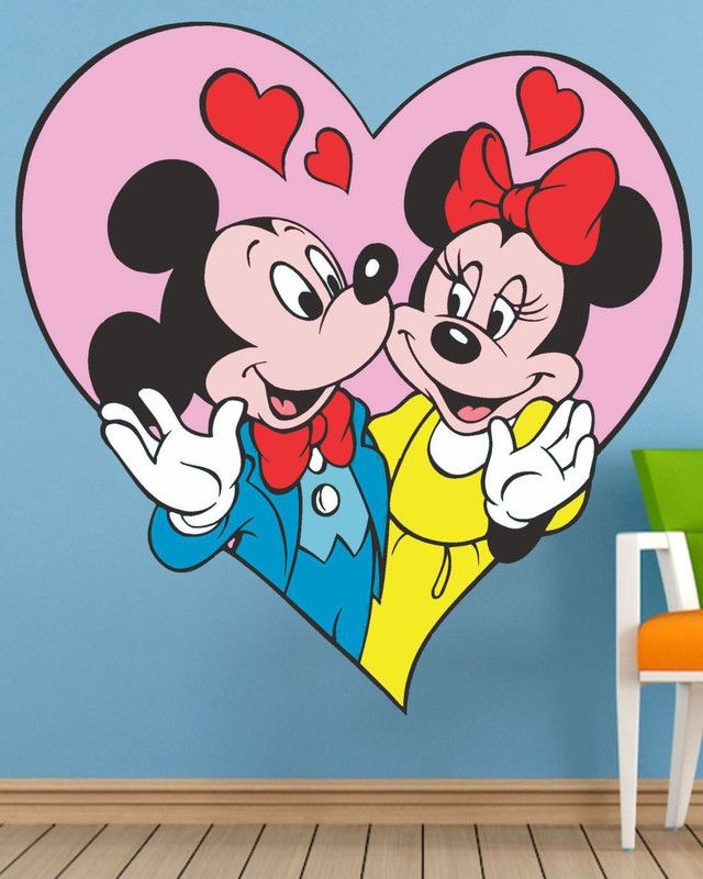 BALKRISHNA WAALL STICKER 60 cm MICKEY MOUSE Self Adhesive Sticker  (Pack of 1)
