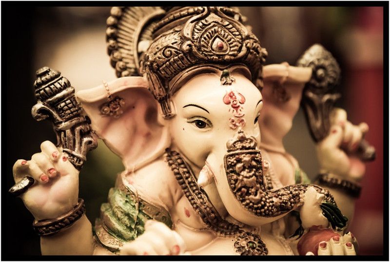 Lord Ganesha Decorative Multicolor Wall Poster Multicolor Pvc Vinyl 12x18 3D Poster  (12 inch X 18 inch, Rolled)