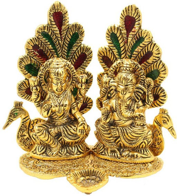 avenew Decorative Showpiece - 14 cm  (Aluminium, Gold)