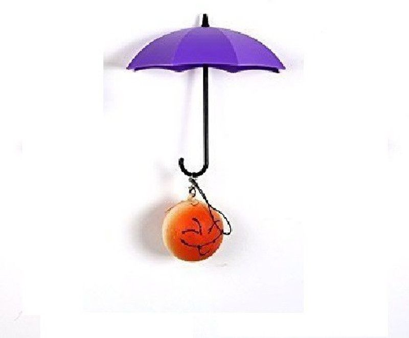 Magnusdeal Umbrella Key Hat Wall Multipurpose Holder Hanger Hooks Plastic Key Holder  (1 Hooks, Multicolor)
