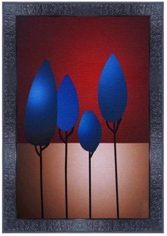 pnf Modern abstract art Wood Photo Frames with Acrylic Sheet (Glass) 8922 Digital Reprint 14 inch x 10 inch Painting  (With Frame)