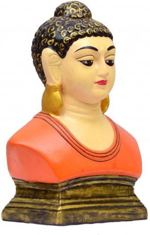 INDU Decorative Showpiece - 30 cm  (Polyresin, Orange)