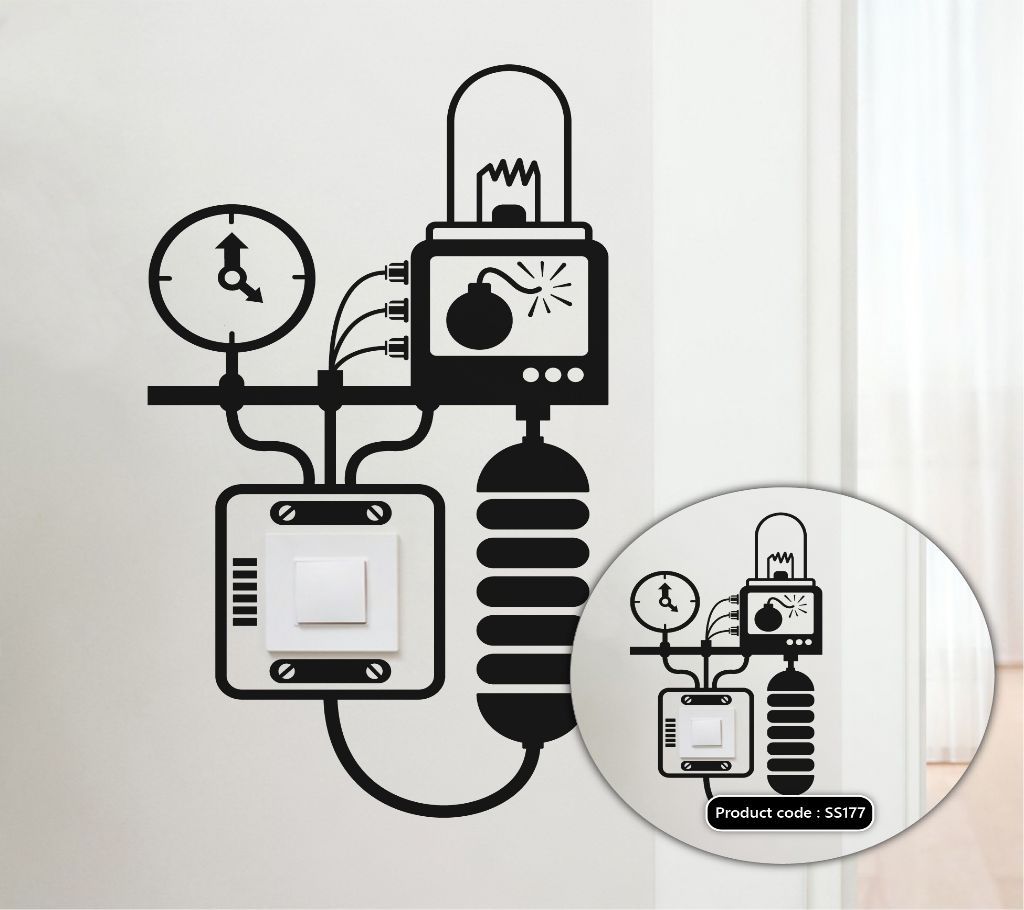 Innovative Energy System Switch & Socket Vinyl Decals Removable High Quality Wall Sticker - DDecorator