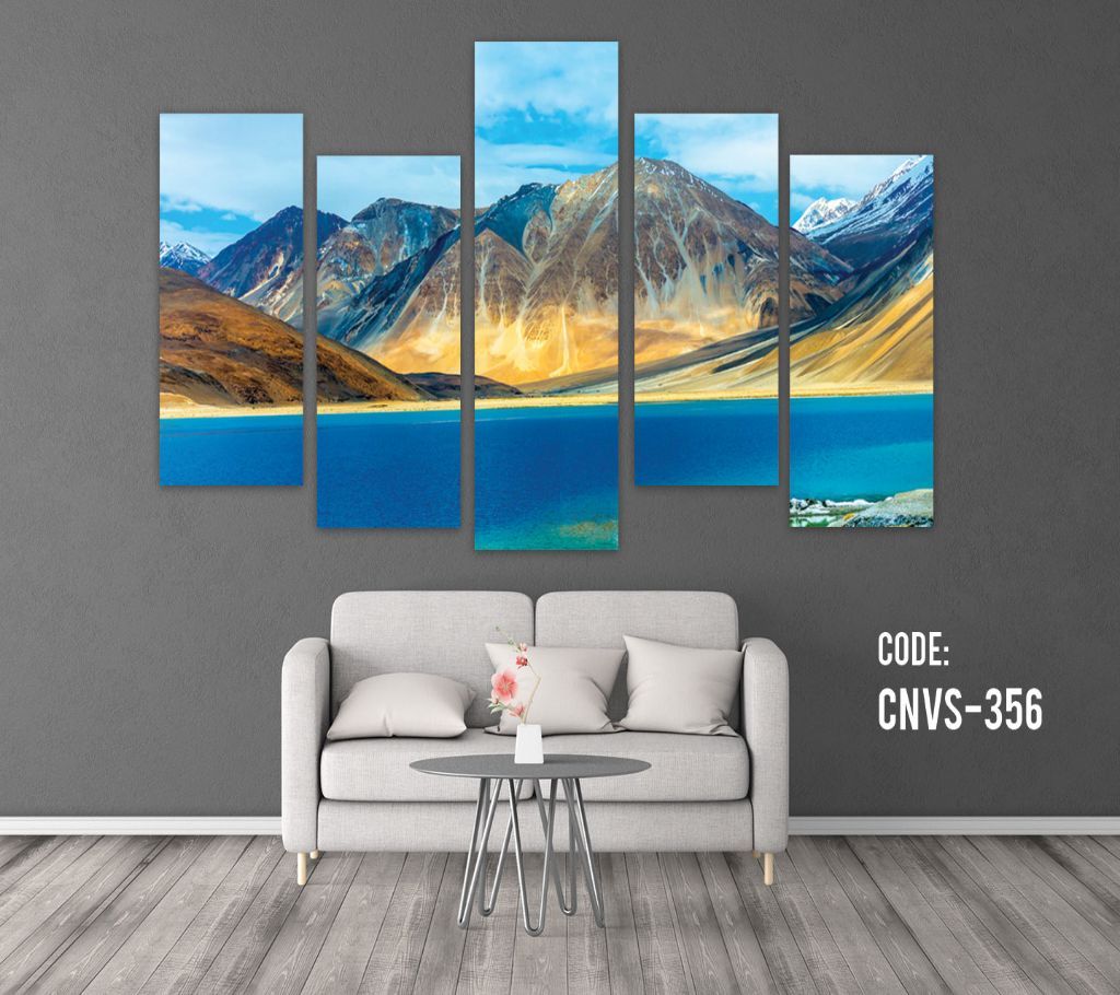 CNVS-356 River Mountain Wall Canvas Art Prints 48 inch x 36 inch
