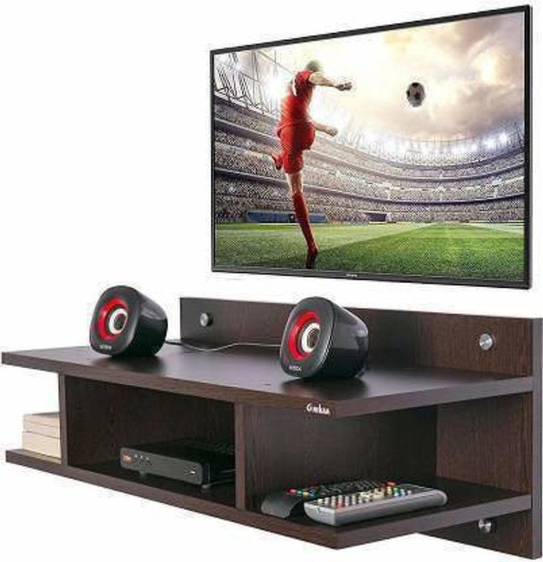 Umar Enterprises MDF (Medium Density Fiber) Wall Shelf  (Number of Shelves - 4, Brown)