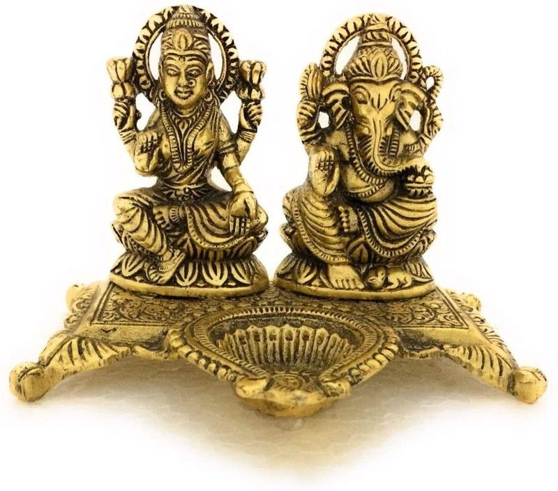 NOHUNT Decorative Showpiece - 13 cm  (Gold Plated, Gold)