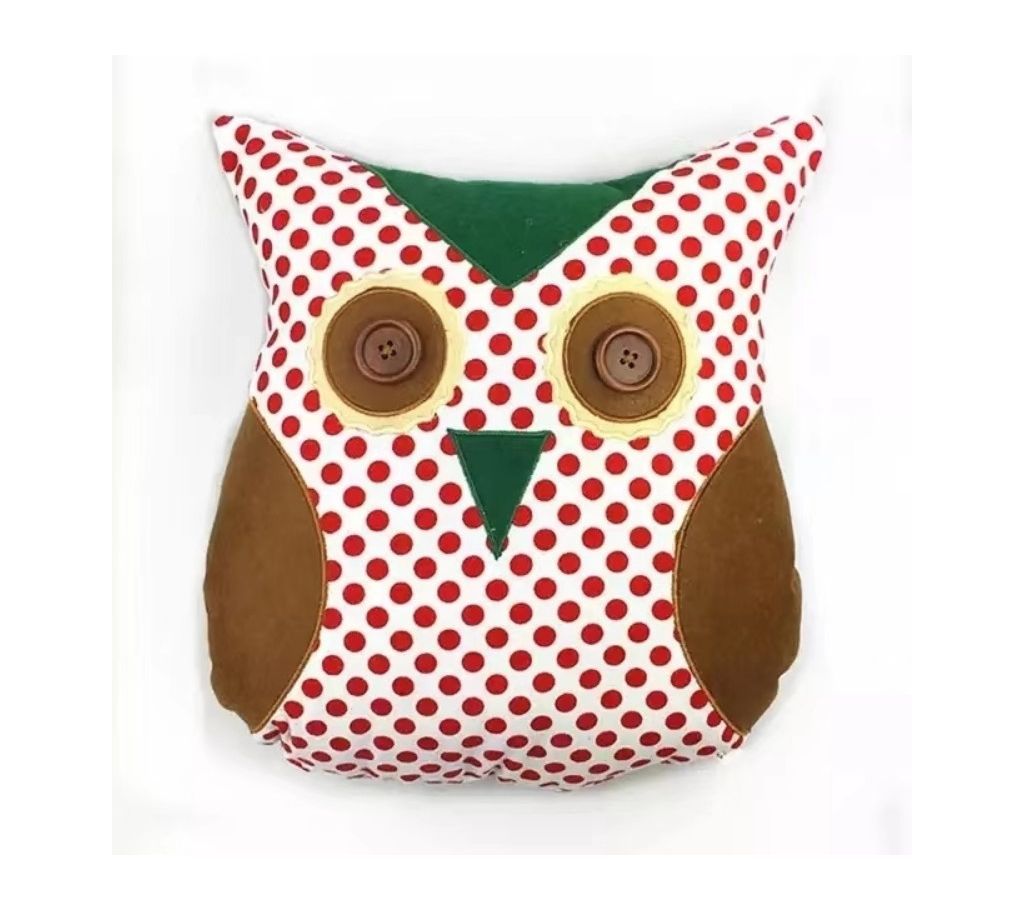 OWL CUSHION DOUBLE APPLIQUE