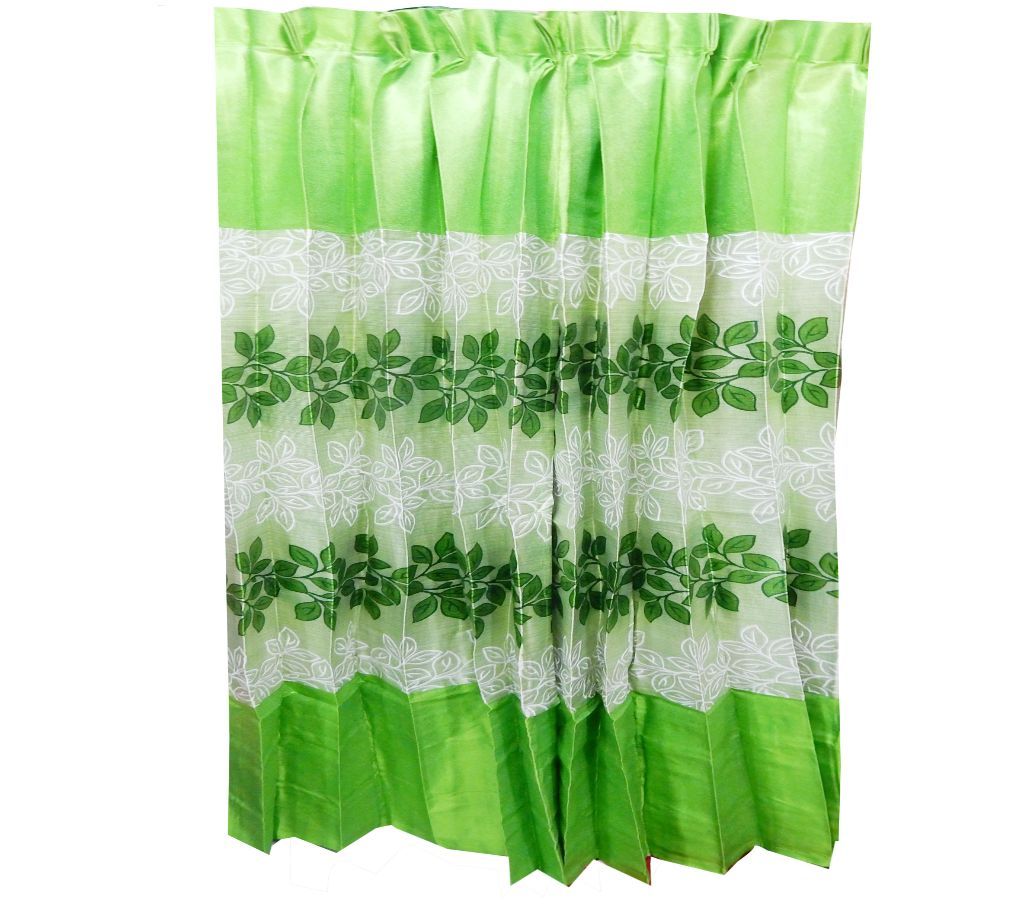 Curtain green and white leaf